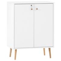 Aktenschrank Jonte Weiß B: 65,2 cm - Weiß, MODERN, Holzwerkstoff (65,2/86,5/39cm)