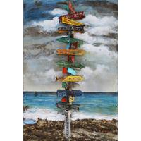 Metallbild Multicolor B: 80 cm - Multicolor, Basics, Metall (80/120/4cm)