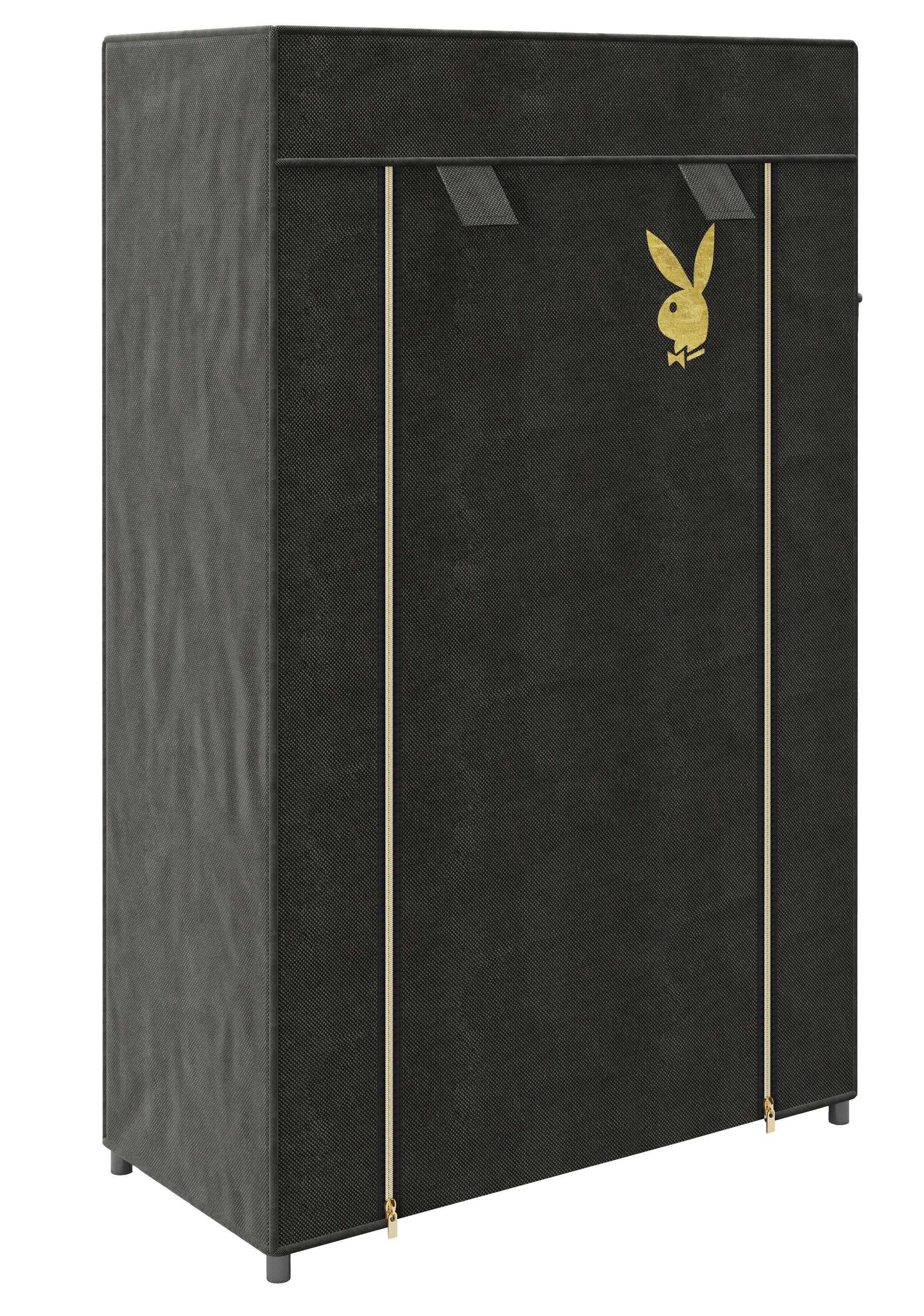 Schuhschrank Tracy Schwarz B: 58 Cm - Schwarz, Basics, Kunststoff/Textil (58/90/28cm) - Playboy