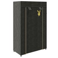 Schuhschrank Tracy Schwarz B: 58 Cm - Schwarz, Basics, Kunststoff/Textil (58/90/28cm) - Playboy