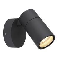 Außenleuchte 3209-1 - Klar/Anthrazit, Design, Glas/Kunststoff (9,5/10,5/11,8cm) - Globo