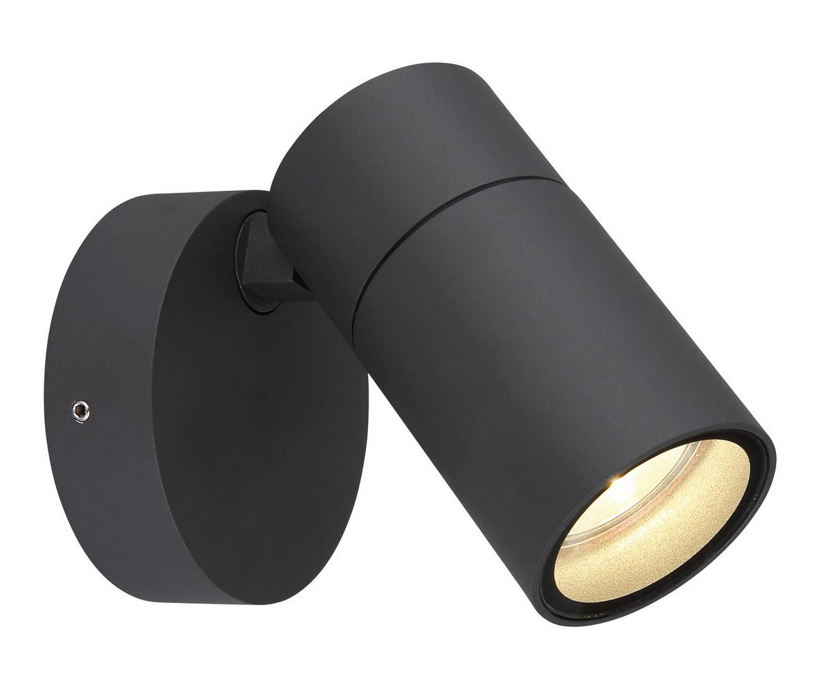 Außenleuchte 3209-1 - Klar/Anthrazit, Design, Glas/Kunststoff (9,5/10,5/11,8cm) - Globo