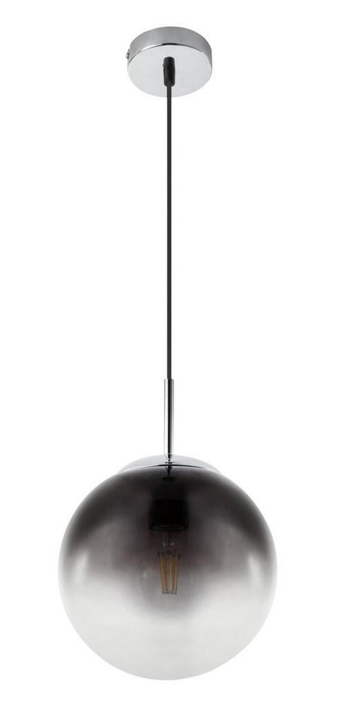Hängeleuchte Varus H: 120 cm 1-Flammig mit Rauchglas - Basics, Glas/Metall (20/120cm) - Globo