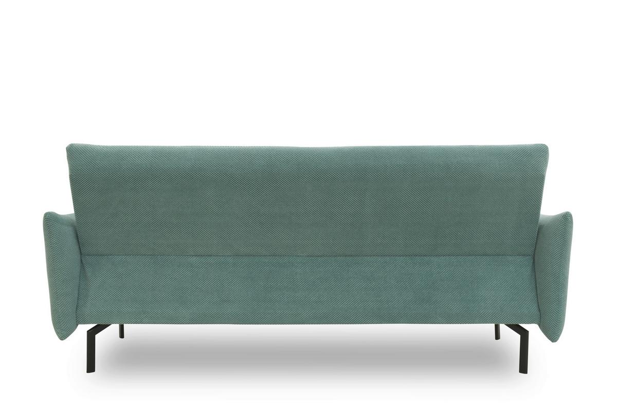 Schlafsofa Mintgrün B: 234 Cm - Schwarz/Mintgrün, Design, Textil (234/102/95cm) - MID.YOU