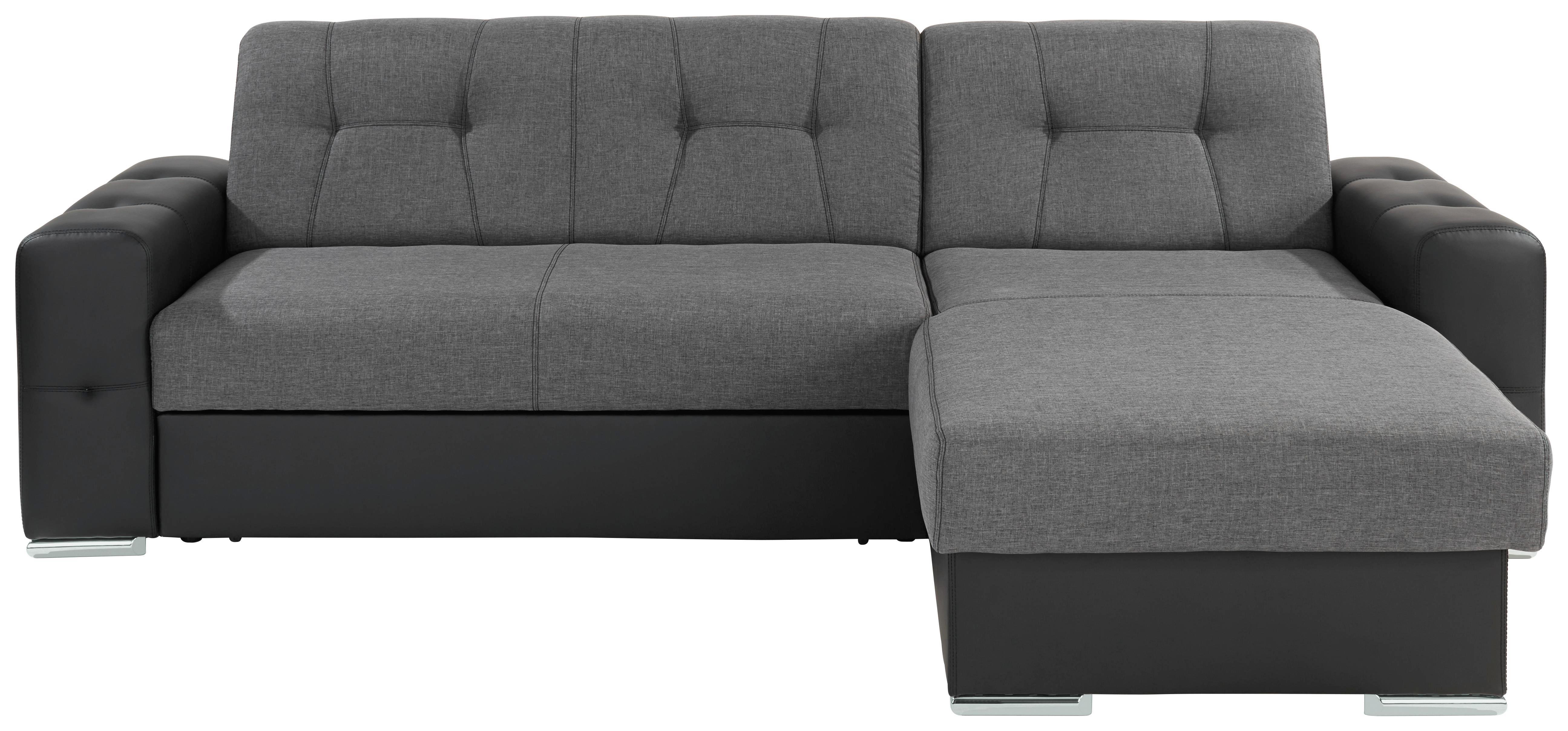 Wohnlandschaft Fulton 260x160cm Schwarz/grau online kaufen Möbelix