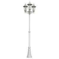 Außenstehleuchte Norderney Weiß - Weiß, Basics, Glas/Metall (58/220/55cm)
