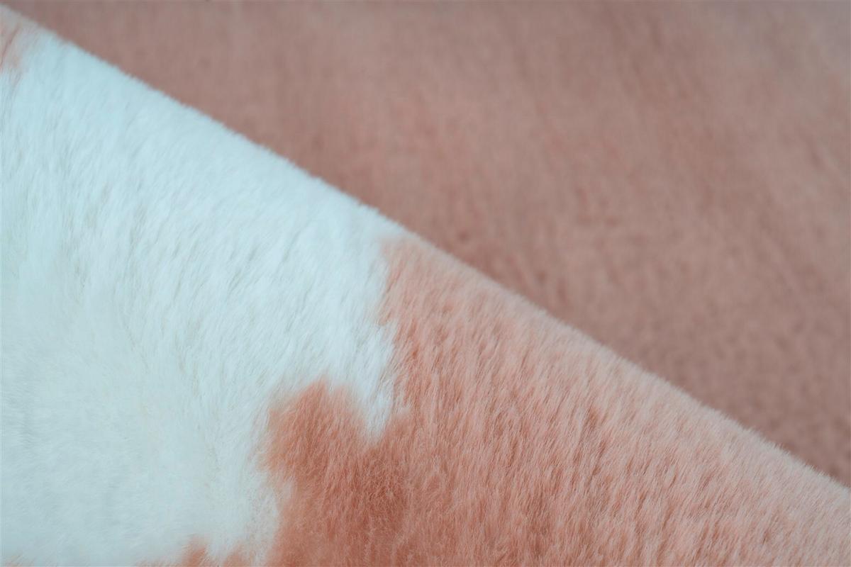 Hochflorteppich Rabbit Animal Weiß/taupe, 120x160 Cm - Taupe/Weiß, KONVENTIONELL, Textil (120/160cm)