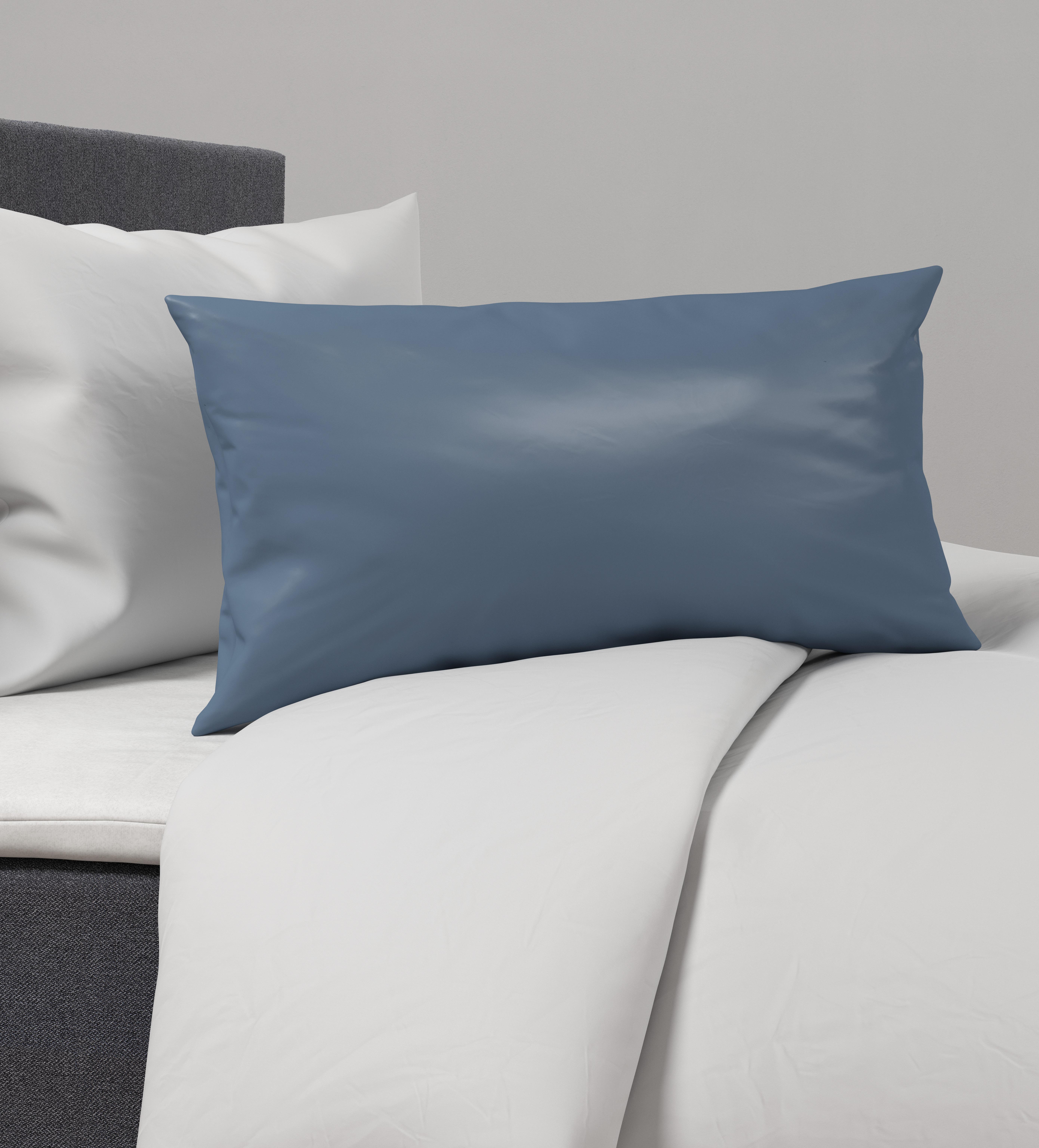 POTAH NA POLŠTÁŘ Alex Uni, 40/60cm, modrá - modrá, Moderní, textil (40/60cm) - Premium Living