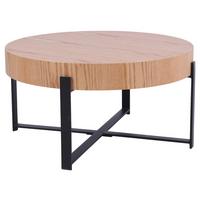 Couchtisch Lima Mdf Eiche Schwarz, B: 80 cm - Eichefarben/Schwarz, MODERN, Holz/Holzwerkstoff (80/42/80cm)