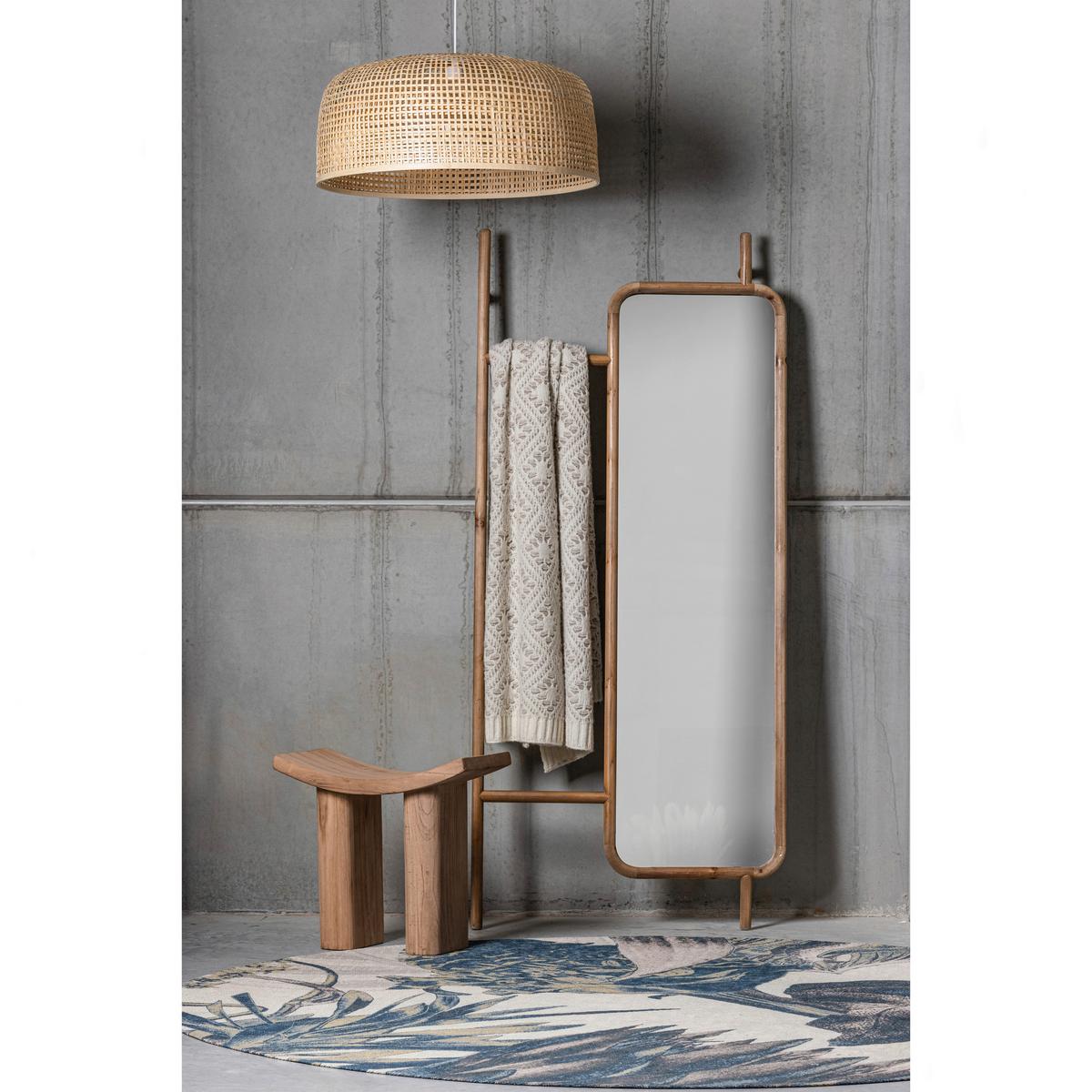 Hocker Japan Naturfarben B: 50 cm - Naturfarben, Design, Holz (50/45/25cm) - Livetastic