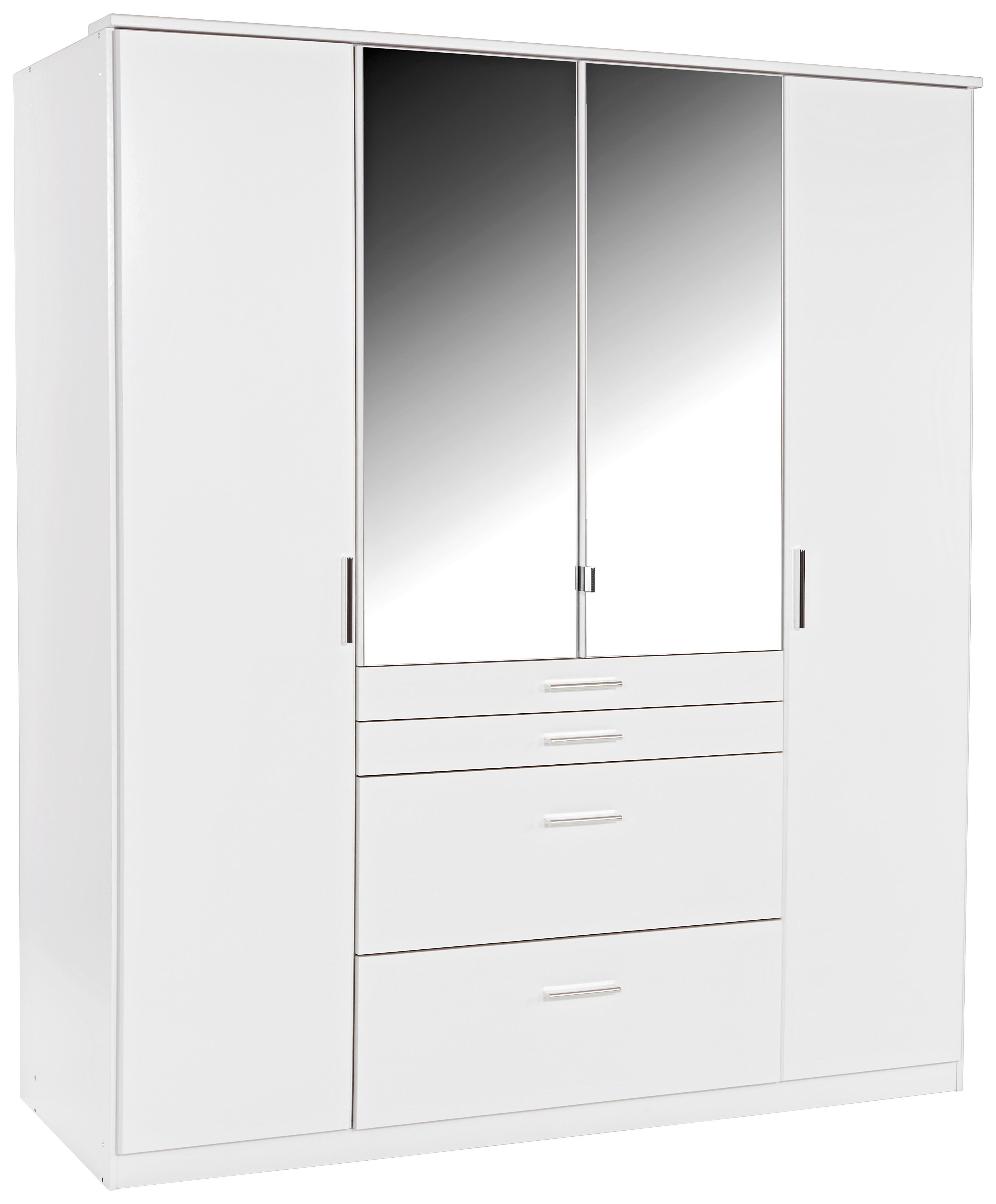 Ruhásszekrény Aachen - Fehér, konvencionális, Faalapú anyag (180/198/58cm)