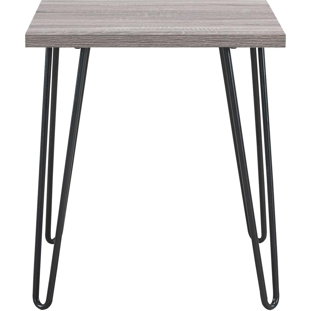 Beistelltisch Owen Eiche Grau Dekor B 49 Cm - Eichefarben/Grau, Design, Papier/Holzwerkstoff (49/49/55cm) - MID.YOU