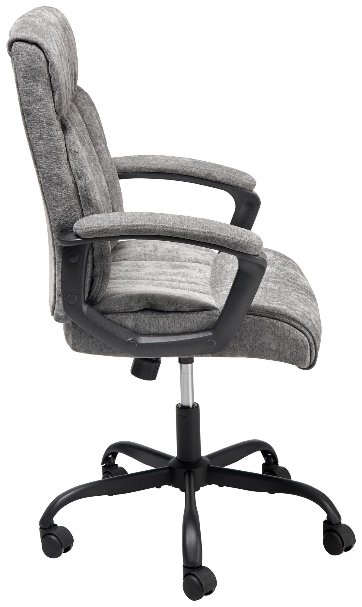 Drehstuhl Sab Diego - Schwarz/Grau, LIFESTYLE, Holz/Kunststoff (62/99-107/65cm) - MID.YOU