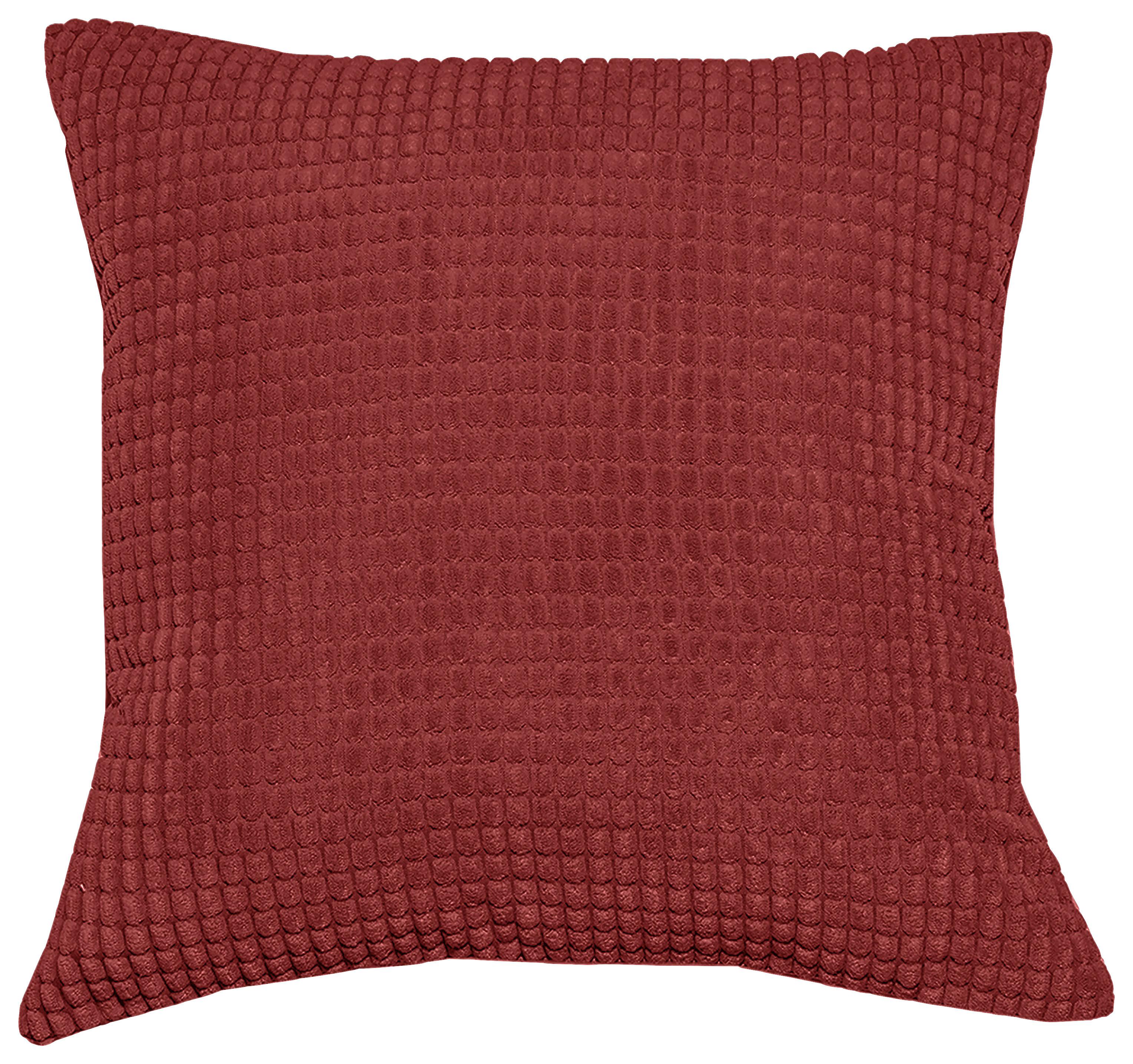 Díszpárna Halina Kb. 45/45cm - bordó, Modern, textil (45/45cm) - Luca Bessoni