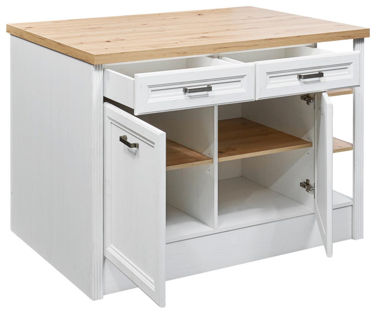 Konyhasziget Jasmin - Artisan tölgy/mandulafenyő színű, Modern, faalapú anyag (130/91/90cm)