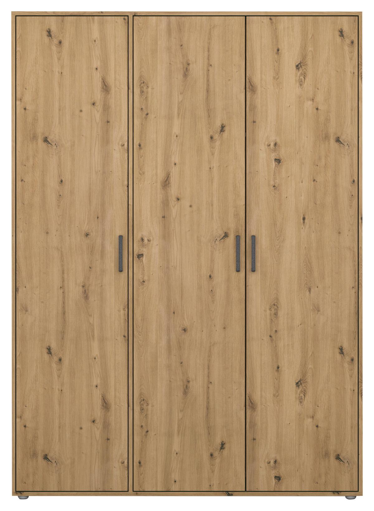Drehtürenschrank 140 cm Voyager Eiche Artisan - Eiche Artisan, MODERN, Holzwerkstoff (140/194/53cm) - Rauch Möbel