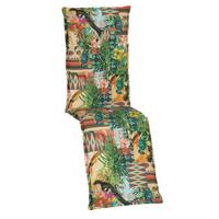 Auflage Texas 170x46x8cm Grün - Grün, Basics, Textil (170/46/8cm) - Gardenson