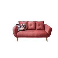 2,5-Sitzer Baggio Koralle B: 196 cm - Koralle/Buchefarben, MODERN, Textil (196/94/103cm) - Livetastic