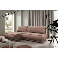 Ecksofa Paros Braun 179x277 Cm - Schwarz/Braun, Design, Textil (179/277cm) - MID.YOU