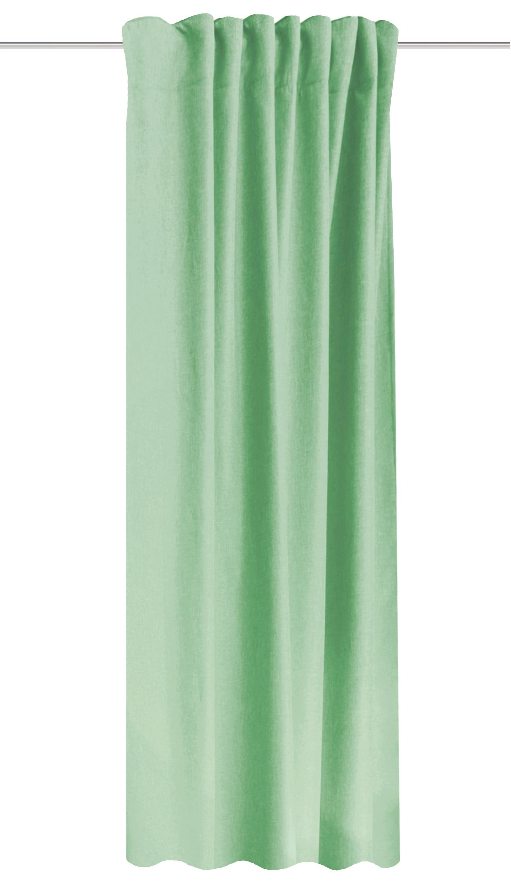 WÄRMESCHUTZVORHANG Eskimo Mintgrün B: 135 cm