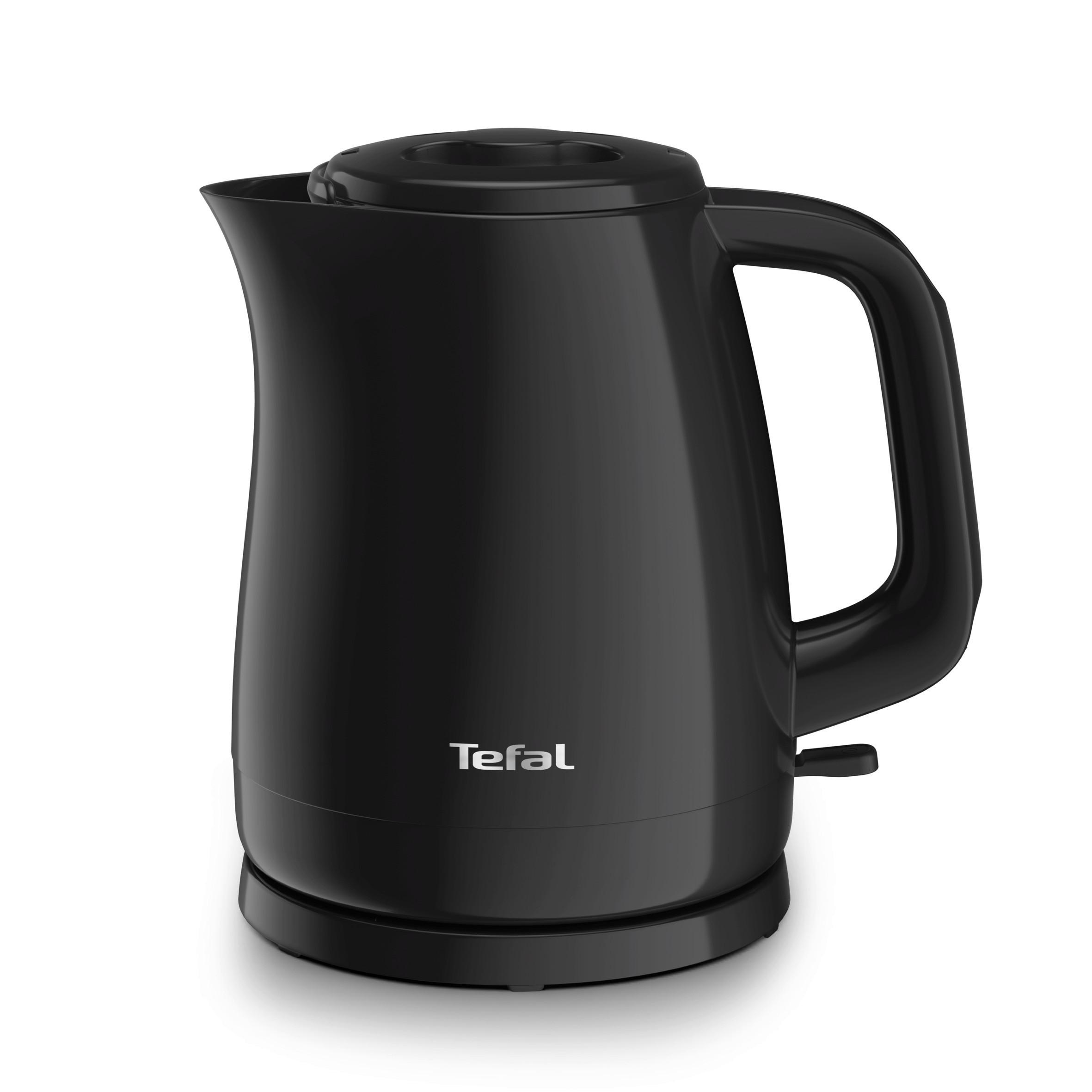 Wasserkocher Schwarz, 1,5 Liter - Schwarz, Basics, Kunststoff (1,5l) - Tefal
