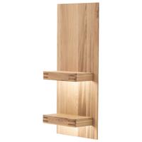 Wandregal Salvador B: 50 cm Eichefarben 2 Fächer - Eichefarben, Design, Holz/Holzwerkstoff (50/115/25cm) - Livetastic