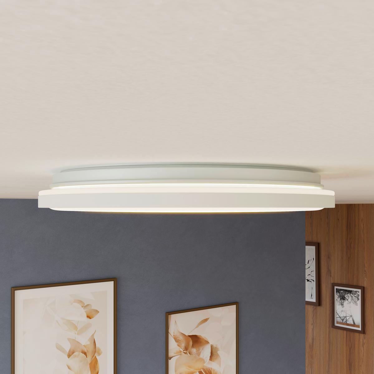 LED-Deckenleuchte, 4000K CESUR - Weiß, Basics, Kunststoff/Metall (39,2/4,2cm) - Luca Bessoni