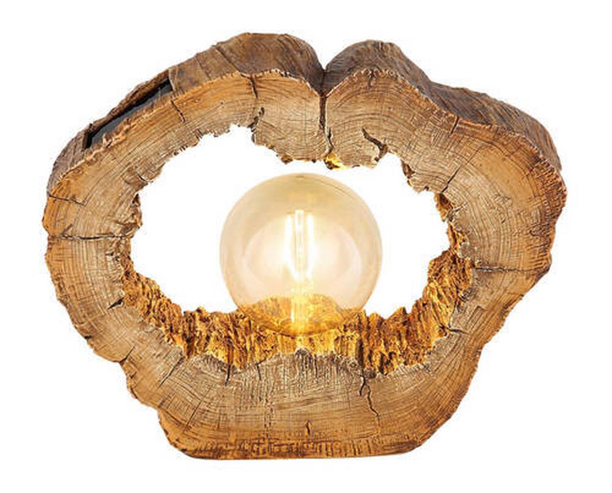 Solarleuchte 36516 - Braun, Natur, Kunststoff (30,5/8,5/25,5cm) - Globo