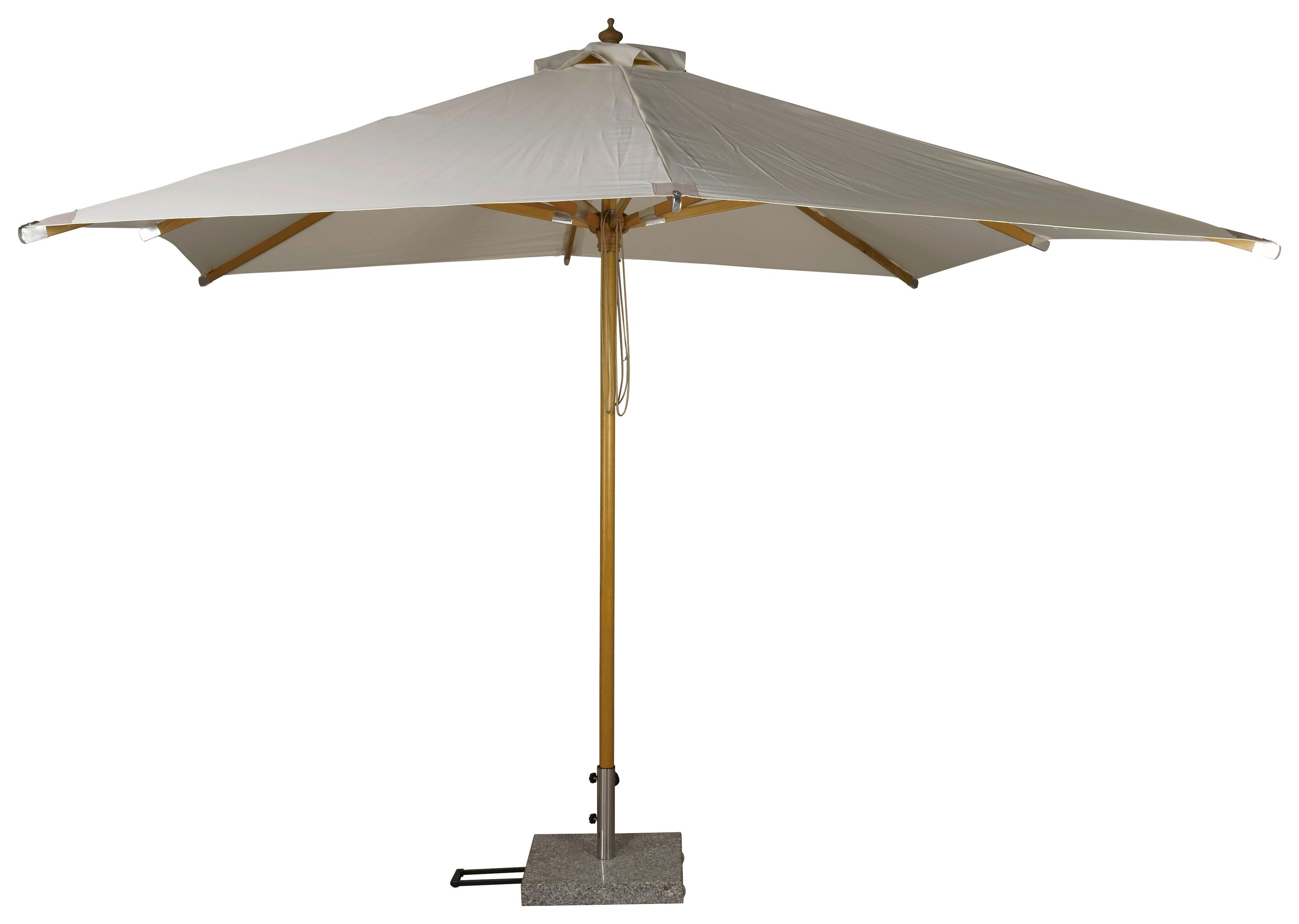 Sonnenschirm Naxos Bxhxt: 300x267x300cm Weiß - Weiß, KONVENTIONELL (300/267/300cm) - Gardenson