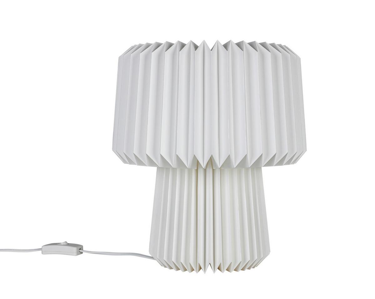 STOLNÁ LAMPA OLGA - biela, Modern, plast/papier (28/28/30,5cm) - Mömax