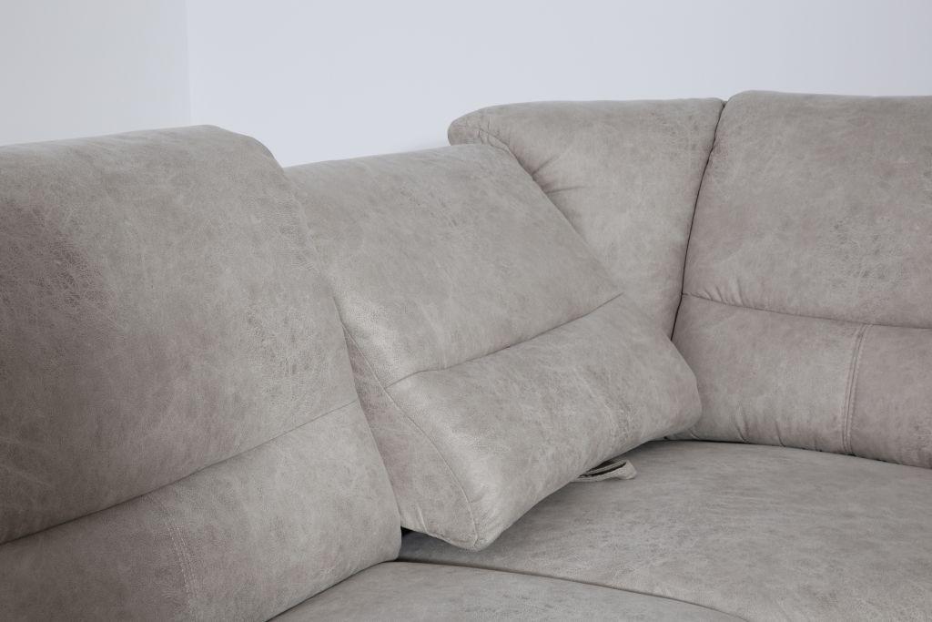 Sedačka SICILIA, levá, stříbrná - barvy stříbra, Konvenční, textil (251/320/160cm) - James Wood
