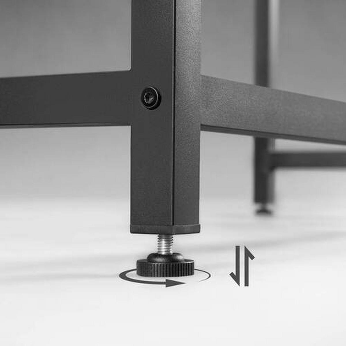 Schreibtisch B: 50 Cm, H: 75 Cm, Iron - Schwarz/Braun, Basics, Holzwerkstoff/Metall (100/50/75cm) - Boxxx