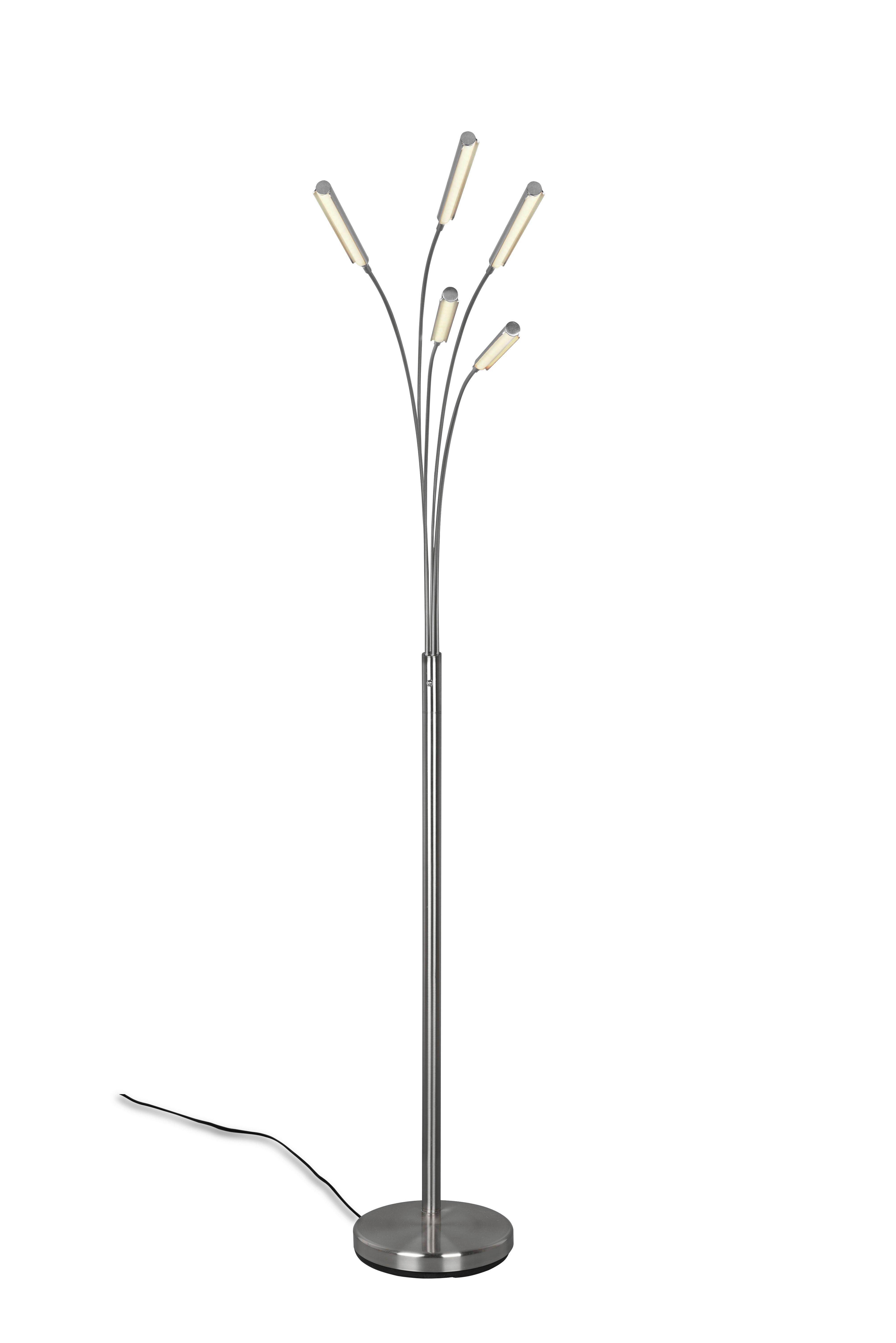 LED-Stehleuchte R41031507 Reed - Nickelfarben, Design, Metall (30,5/195/85,7cm)