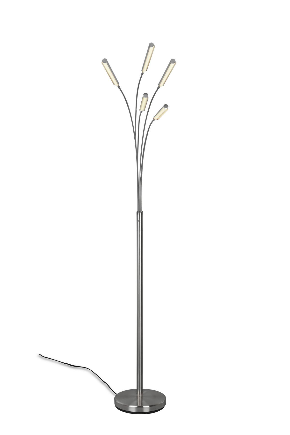 LED-Stehleuchte R41031507 Reed - Nickelfarben, Design, Metall (30,5/195/85,7cm)