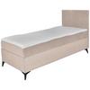 Boxspringbett Mit Topper 90x200 Cm Evan - Beige/Schwarz, Basics, Holz/Textil (90/200cm) - P & B