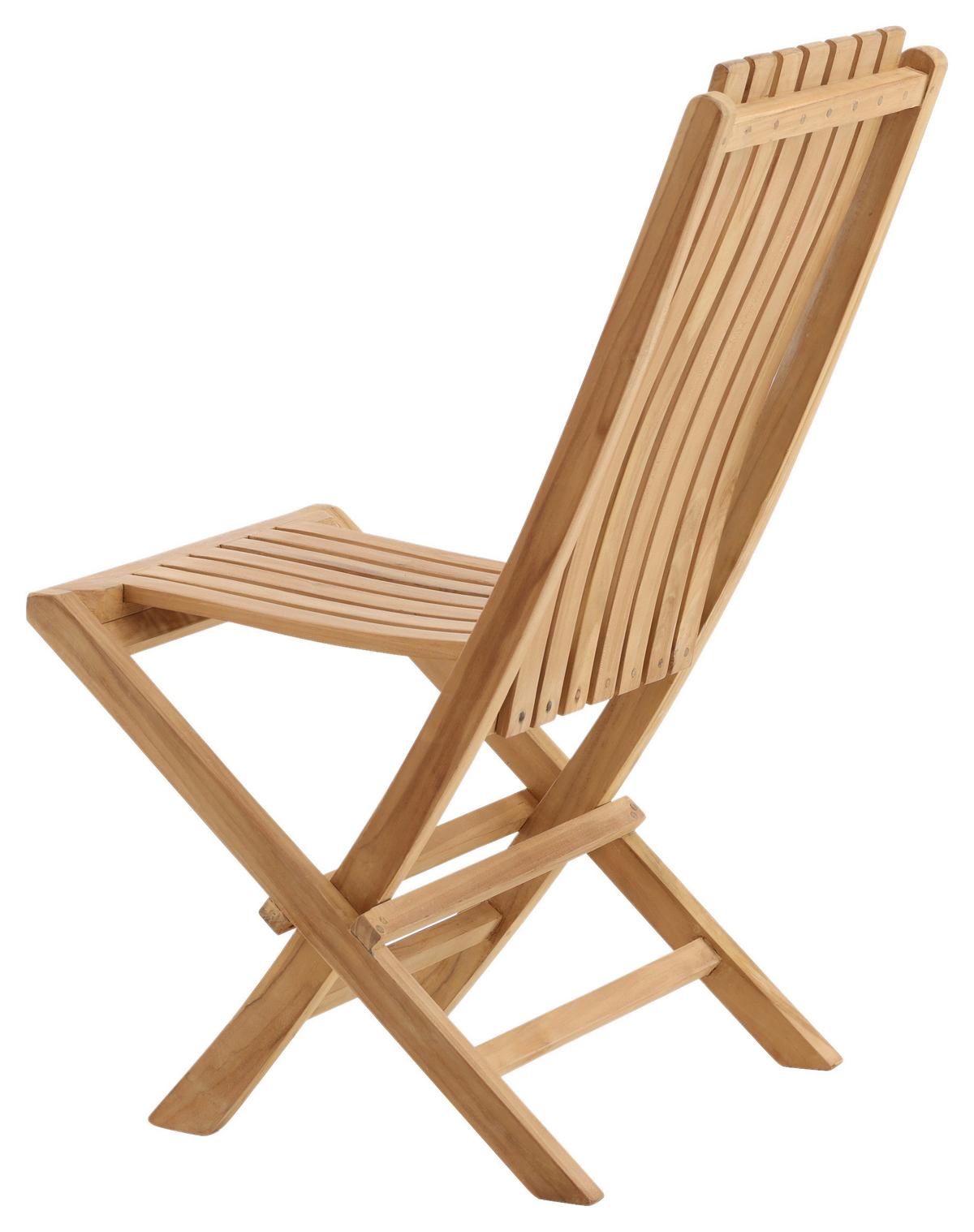 Gartensessel Klappbar Ghana Holz - Teakfarben, KONVENTIONELL, Holz (43/98/47cm) - Gardenson