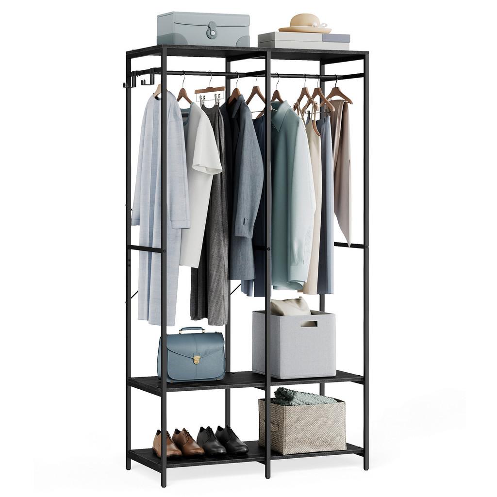 OFFENER KLEIDERSCHRANK Schwarz B: 94,5cm