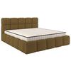 Polsterbett Cloudy M. Matratze Braun, Lf: 180x200 Cm - Braun, Trend, Holz/Holzwerkstoff (180/200cm) - Luca Bessoni
