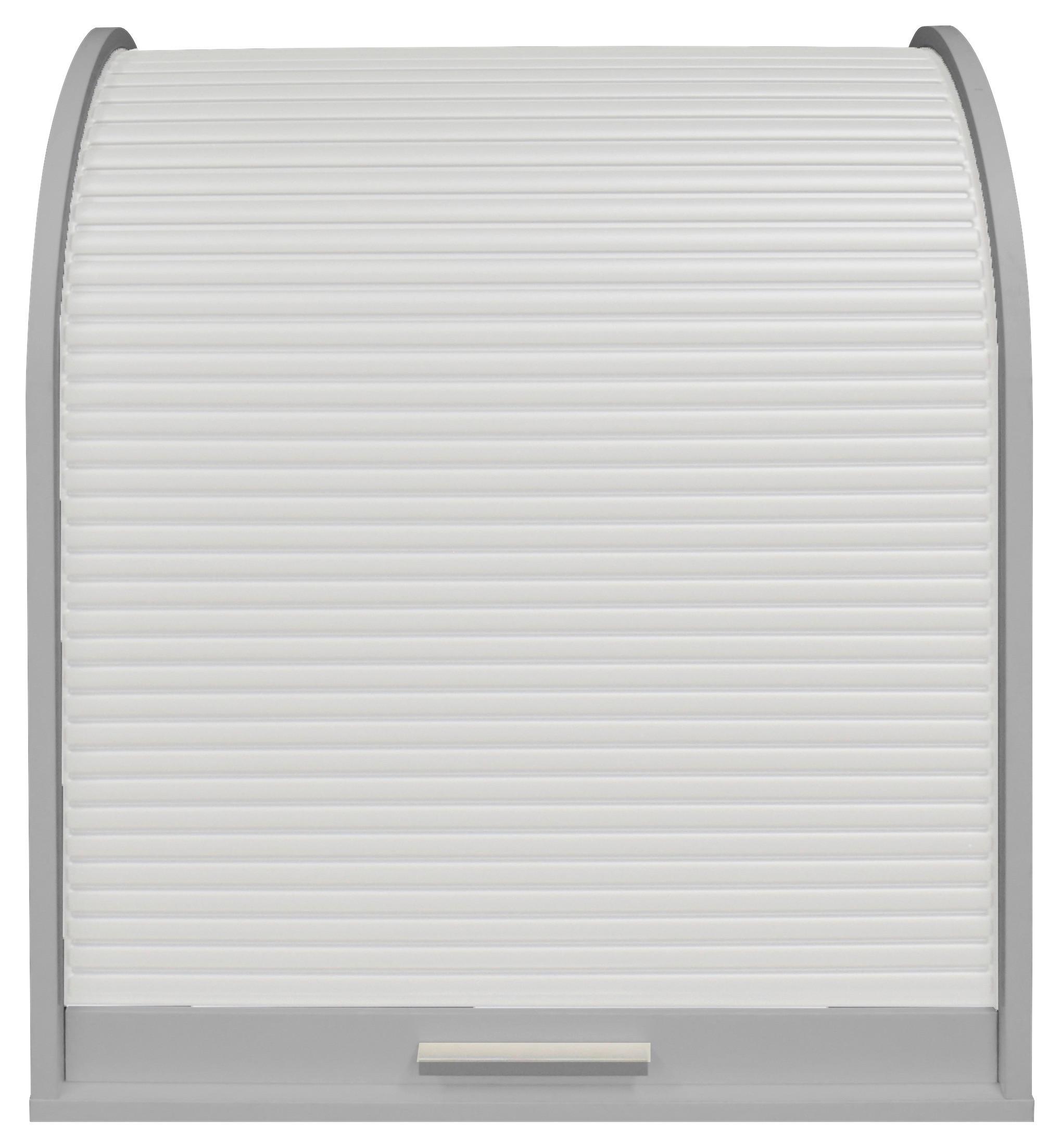 Aktenschrank Weiß/Hellgrau B: 69 cm - Hellgrau/Weiß, MODERN, Holzwerkstoff/Kunststoff (69/85/44cm) - Livetastic