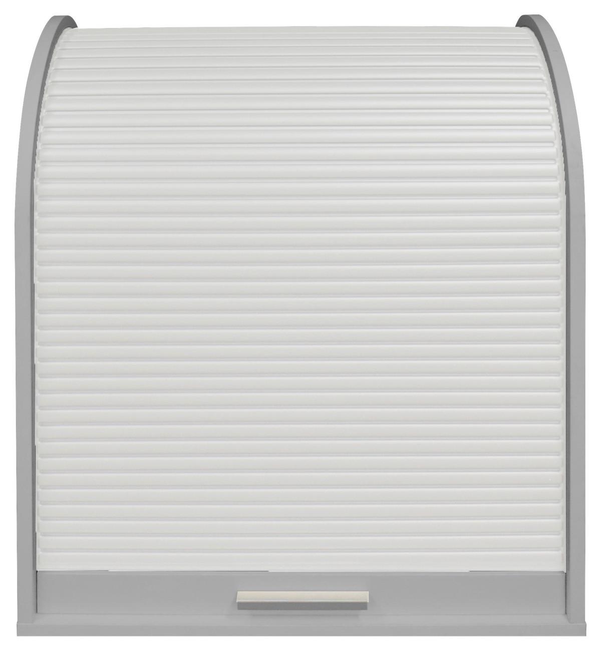 Aktenschrank Weiß/Hellgrau B: 69 cm - Hellgrau/Weiß, MODERN, Holzwerkstoff/Kunststoff (69/85/44cm) - Livetastic