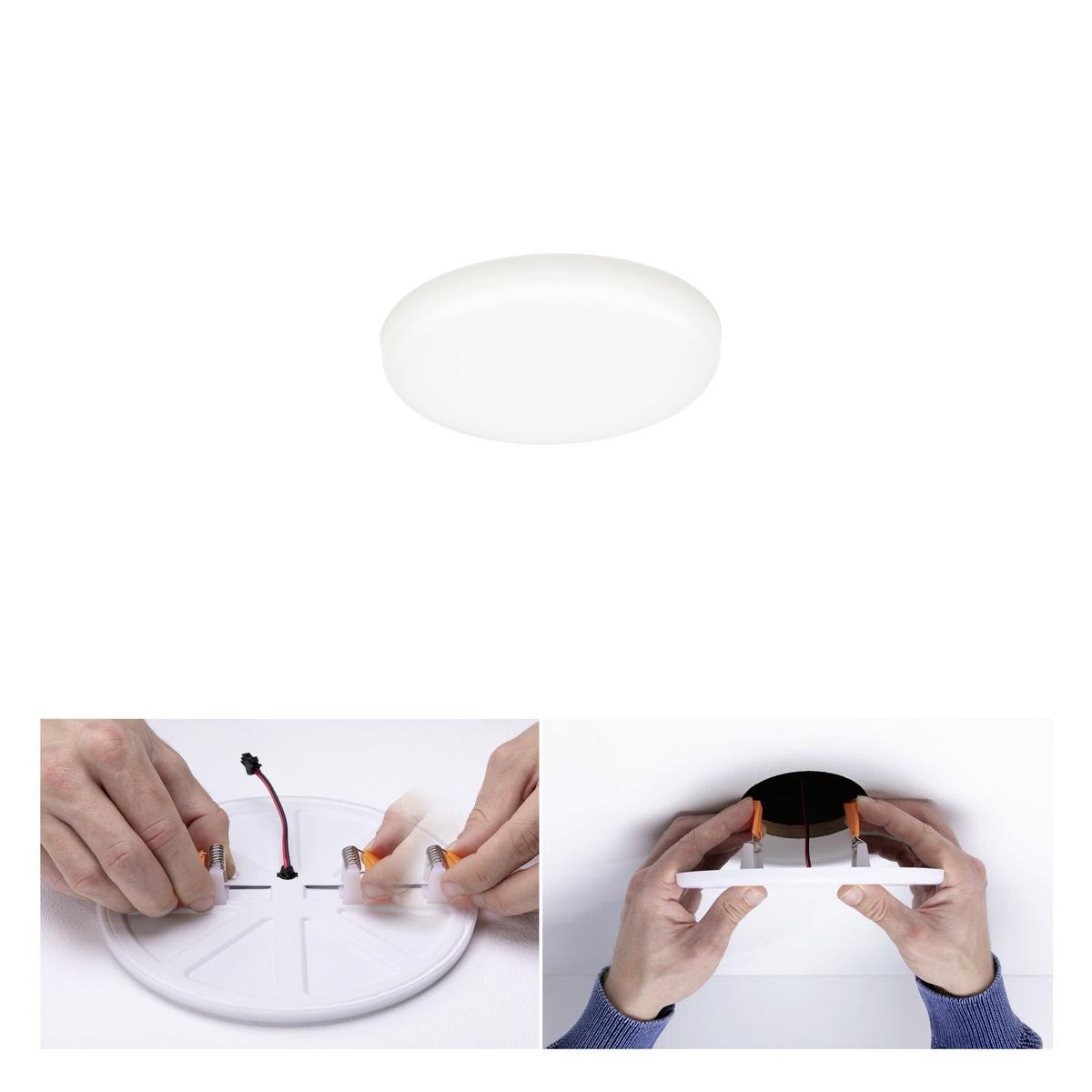 LED-Deckenleuchte Veluna Varifit Ø 7,5 cm - Weiß, Basics, Kunststoff (7,5/1cm) - Paulmann