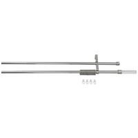 Rundstangengarnitur 2-Lfg Anja Silber/Metall  L: 240 cm - Silberfarben, KONVENTIONELL, Metall (240cm) - Ondega