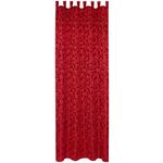 Vorhang mit Schlaufen und Band Adelisa 140x255 cm Rot - Rot, ROMANTIK / LANDHAUS, Textil (140/255cm) - James Wood