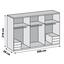 Drehtürenschrank mit Schubladen 300cm Level 36a, Weiß Dekor - Weiß, MODERN, Holzwerkstoff (300/216/58cm) Drehtürenschrank mit Schubladen 300cm Level 36a, Weiß Dekor - Weiß, MODERN, Holzwerkstoff (300/216/58cm)