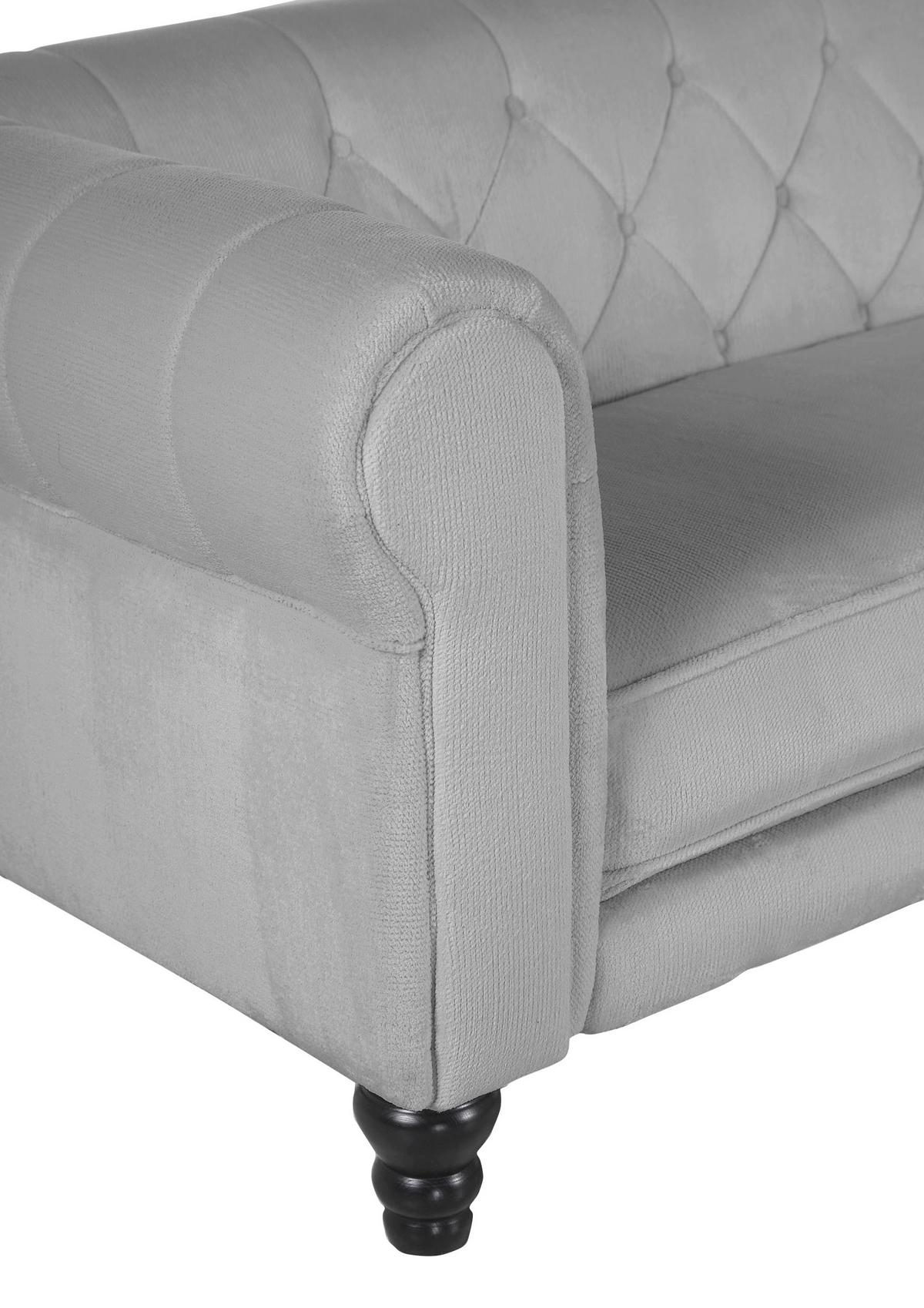 Ecksofa Jonte Grau S: 260x160 cm - Dunkelbraun/Grau, Design, Textil (260/160cm) - MID.YOU