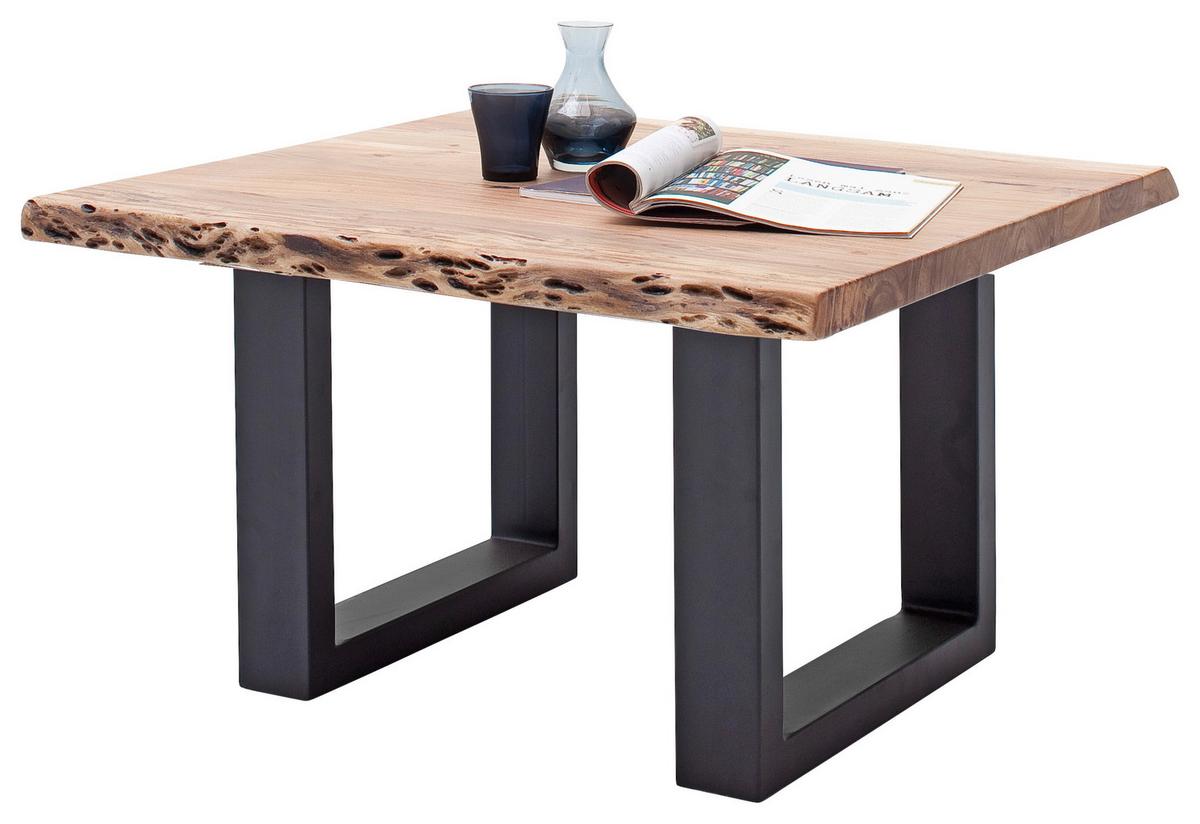 Couchtisch Holz Massiv Cartagena, Akazie/Anthrazit - Anthrazit/Akaziefarben, MODERN, Holz/Metall (75/45/75cm)