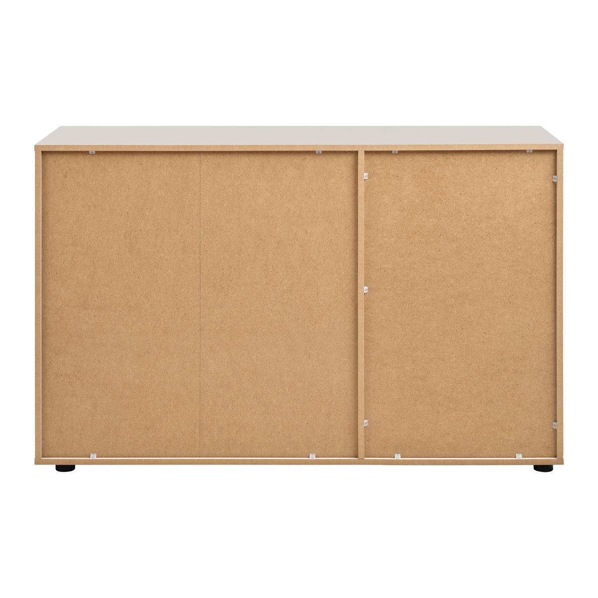 Komoda LUMIO - čierna/kašmírová, Konventionell, kompozitné drevo/plast (130/83/41cm) - Mömax