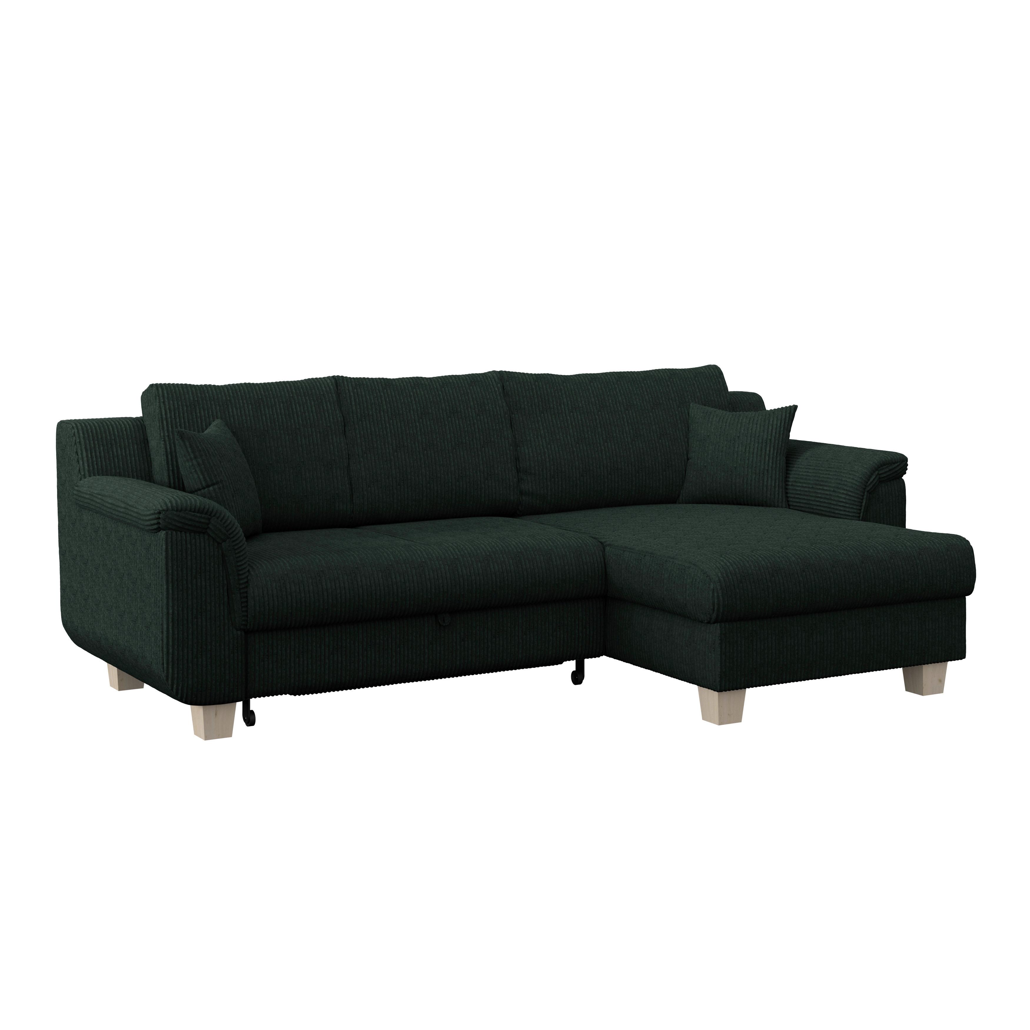 Rohová sedačka ALEX, tmavě šedý manšestr - tmavě šedá/přírodní barvy, Moderní, textil/plast (246/88cm)