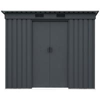 Gerätehaus ohne Boden 217x174x110 cm - Anthrazit, Basics, Metall (217/174/110cm)
