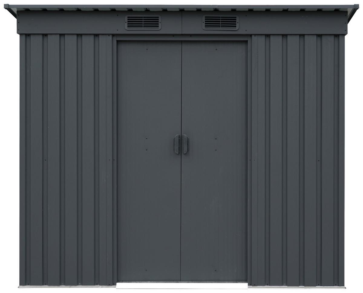 Gerätehaus ohne Boden 217x174x110 cm - Anthrazit, Basics, Metall (217/174/110cm)
